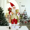 ホーム25スタイルの高さ30cmサンタクロースドールズギフト窓飾りナビダッド221109のクリスマスデコレーション年
