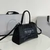 Hoge kwaliteit lederen zandloper handvat crossbody tas Dames handtas Luxe designer mode boodschappentas envelop kaart pocket354y