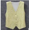 Gilet Boy Silver Gold Sparkly Color Vest Costumi di scena Taglia 100-150T Blazer belli Qualità Bianco Blu Rosso Rosa Nero 221109