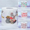 Julekorationer 1 st jultomten Toalettpapper Xmas Printed Tissue Roll Year Gifts Presents Decoration For Home