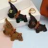 Puppy Key Chain Pendants Accessoires Cléchains mignons Sac à dos Hanging Ornements Fashion Lanyards