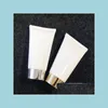 Packing Bottles 150G Empty White Soft Tube Facial Refillable Portable Traveling Tubes Squeeze Cosmetic Containers Cream Lotion Plast Dhq2E