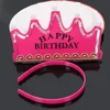 LED CROWN HAT COSPLAY COSPLAY King Princess Crown LED Happy Birthday CAP COLLULL Farmarling Headgear DH0958