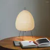 Bordslampor Japansk design Akari Noguchi Yong Lampa Rispapper Stående Vardagsrum Heminredning Arbetsrumsbar Ljusarmaturer