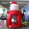 Weihnachts-aufblasbare Hüpfburgen, Weihnachtsmann-Bargeld-/Geldstand, 2,5 m, Werbezelt, luftgeblasen, Coupon-Ausgabemaschine für Weihnachts-Werbeveranstaltungen