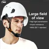 Capítulo de seguridad Gorro duro con calidad de visera ABS Trabajo de trabajo Protective Casco con gafas a exteriores Rideo de rescate