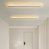 Lustres longue bande LED couloir couloir moderne minimaliste entrée porche lumière nordique créatif vestiaire plafond