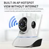 Mini cámara Wifi Cámara de vigilancia IP inalámbrica A1 Seguridad para el hogar inteligente Monitor de bebé LED Noche CCTV 1080P Visión giratoria de 360 ​​° Detección de movimiento Videocámara Video cámara web