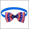 Hundhalsar Leases Independence Day Dog Collar Pets Cat Puppy Justerbar BLID 4: e av Jy Small Dogs Dekorativa f￶rn￶denheter DROP D DHPA3