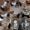 Dog Apparel Silver Jumpsuit For s Thick Pet Hoodie Parka Winter Clothes Warm Four Legs Overalls Small s Puppy Schnauzer 10A 221109