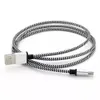 كابلات USB غير المنقطعة موصل المعادن النايلون نايلون جديلة الشاحن الشاحن نوع C كبل الشحن Micro 1M 3ft 2M6ft 3M 10ft لـ Samsung S10 S8 S5 S5 Note10 Xiaomi