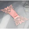 Butterfly Hollow Cut Candy Holders для вечеринки свадьба DIY Pink White 50 шт./Лот подарочные коробки бумажные пакет