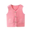 Gilet 0-6Y automne hiver enfant gilet fourrure fille garçon bébé enfants vestes enfants vêtements neige tenue sans manches enfant en bas âge laine 221109