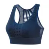 Yoga -outfit 2022 Dames naadloze sportbeha High Impact Mesh Openwork workout Crop Athletic Tops Longline bhas nov999999