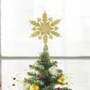 クリスマスの装飾スライバーゴールドキラキラツリーホームクリスマス装飾品ノエル2023年ギフトのためのトップスター