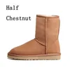 2023Dames Designer Laarzen Casual Schoenen Klassieke Enkel Korte Sneeuwlaars Triple Zwart Kastanje Bruin Marine Grijs Roze Dames Luxe Booties