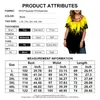 قميص 5xl بالإضافة إلى حجم النساء ملابس 2022 الصيف القصيرة الأزهار الطباعة بطبعة السيدات العادي