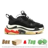 Paris 17FW Dad Shoe Triple S Casual Shoes Men Women for Vintage Old Grey White Black Sneakers Mens Spring Chaussures Navy Blue Casuals Daddy Shoes