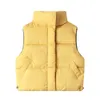 Gilet Autunno Inverno Gilet per bambini 2-8 anni Gilet caldi per ragazzi Ragazze Giacca senza maniche per bambini spessi Colore giallo rosso 221109