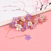 1pc Kawaii Fiori romantici Segnalibro Ciondolo carino Modello in metallo Segnalibro Pagina Cartella Decor Forniture scolastiche per ufficio Cancelleria