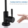 Kitchen Faucets Matte Black 1/4" Direct Drinking Tap RO Purify System Reverse Osmosis Sink Faucet Single Handle 221109