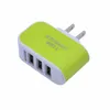 UE US Plug 3 porty USB ładowarka ścienna 5v 3.1A Adapter podróży domowych przenośne ładowarki telefonu Szybkie ładowanie za telefon komórkowy