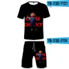 Short pour hommes film d'horreur Chucky deux pièces ensembles hommes 3D t-shirts costume été hauts t-shirts graine de t-shirt vêtements 225S