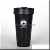 Tazze Tazze da caffè sottovuoto inox Tazza da viaggio Tazza da caffè auto-mescolante Tazze da caffè Bicchieri Regalo unico Thermos Bottiglia d'acqua Drop Deliv Dhcbp