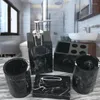 Badaccessoireset Resin Badkamer Vijfkoppig Was Square Sets Opslag Toiletartikelen Accessoires Mondwaterbeker