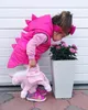 Gilet Lovely Baby Girl Warm Dinosaur Cappotto con cappuccio Cute Kid Giacca senza maniche Capispalla Zipper Autunno Gilet Inverno 221109