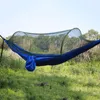 Hammocks de tecido portátil extra de tecido portátil líquido de camping hammk