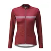 Vestes de course Femmes Vélo Vêtements À Manches Longues Jersey Cyclisme Route Veste Descente Pull Vélo Haut Randonnée Chemise Porter Cycliste Manteau