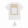 Men's T-Shirts Summer Designers Loose Oversize Of Tees Women's Fashion White Tops Man S Luxury Clothing High Street Shorts Sleeve Clothes