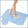 Tappetini da bagno Tappetino da bagno antiscivolo Materiale Tpr con aspirazione Bagno morbido Mas Vasca da bagno antiscivolo Moquette Docce Scale Pavimenti Consegna a goccia H Dhd10