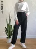 Frauen Hosen Capris Klkxmyt Frau Chic Mode Büro Tragen TRAF Für Frauen Vintage Hohe Taille Zipper Fly Weibliche Knöchel Hosen mujer 221109