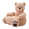 1Pc 50Cm Cute Cartoon Kids Armchair Plush Seat Baby Nest Sleeping Bed Adult Pillow Stuffed Teddy Bear panda Plush Toys J220729