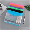 Packing Bags A4 Pp 11 Hole Binder Looseleaf Notebook Bag Waterproof School Business Office File Folder Translucent Document Storage Dh49E