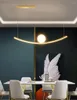 Candeliers lustros lustres de mesa de jantar Lâmpada de teto de teto Dimmível Luz moderna do quarto com controle remoto Luzes decorativas da sala de estar