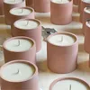 Свечи цементная банка для хранения плесени силиконовые формы для бетонного сосуда круглый чашка для ручки плесени 221108