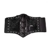 أحزمة الخصر الإبداعي Cincher Corset Lace Up Decorative Belt Punk Style Womender Winquet for Banquet