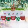 クリスマスの装飾パーソナライズされた家系図の装飾装飾ピープル2022 diy baubleクリスマスギフトサンタホームパーティーペンダント＃W3