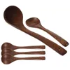 Set di stoviglie Cucchiaio Mestolo Cucchiai Cucina Cucina in legno Servire salsa Zucchero Riso Sala da pranzo Zuppa di frutta con manico grandecenautensil