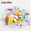 Baby Teethers Toys 10pcs Silicone Elephant Teether Beads Cute Cartoon Rodent BPA Free Teething Necklace Mordedor Nursing DIY Jewelry Toy 221109