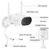 Dome Cameras Zoohi Wireless Security Ptz Wi-Fi IP Supilance Outdoor Горизонтально вращаемое ночное видение двустороннее аудио 221108