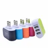 Chargeur mural USB à 3 Ports, prise ue US, 5V, 3,1 a, adaptateur de voyage à domicile, chargeur de téléphone Portable, charge rapide pour téléphone Portable