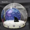 Outdoor Kerstversiering Opblaasbare Sneeuwbol Photo Booth Menselijke Grootte Aangepaste Achtergrond Kerst Yard Clear Bubble Dome