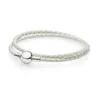 Silver Charm Double Loop Leather Bracelets DIY fit Pandora Dream Catcher Women Jewelry Gift