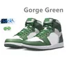1S zapatillas de baloncesto masculino zapatilla de zapatilla perdida encontrada garganta de pino verde patente mocera oscura verdadera niebla azul gris estrella estrella de estrella oscura