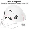 Safety Head Cap Hard Hat with Visor Quality ABS Work Protective Helmet with Goggles Outdoor Riding Climing Rescue