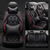 Capas de assento de carro de 21 anos, conjunto completo para sedan SUV SUV de couro durável Universal Five Seats Conjunto de tapetes de almofada para 5 assentos Moda de carro de carro